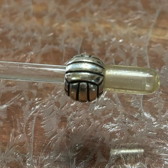 Brighton bead with stone, shiny heart - Picture 4 of 6